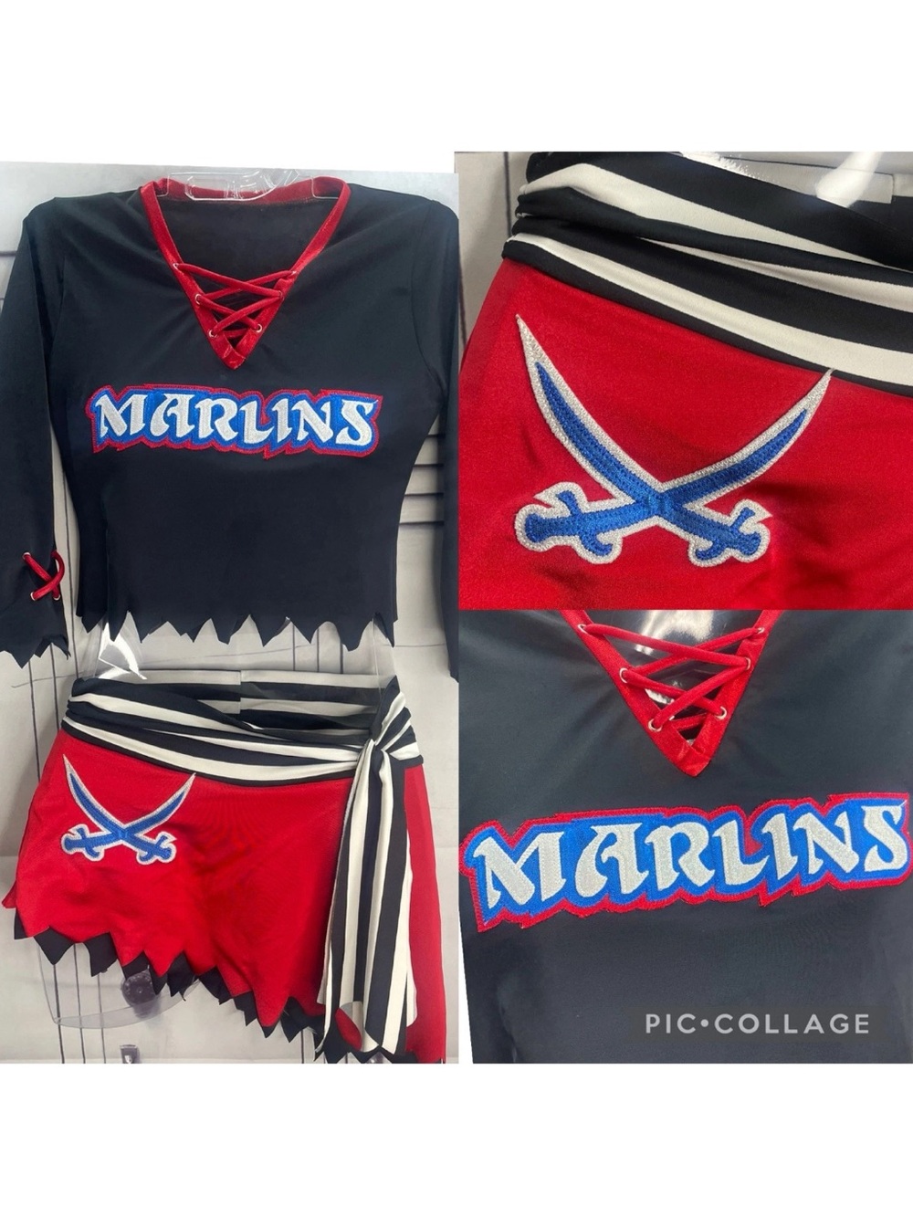 Cheerleading semi pro uniform adult small